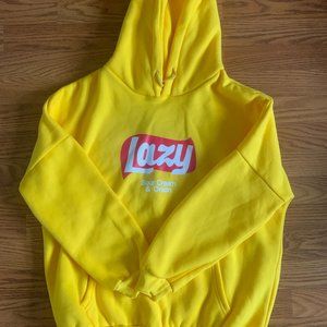 Women Yellow Lazy Hoodie Sweatshirt (NWT)